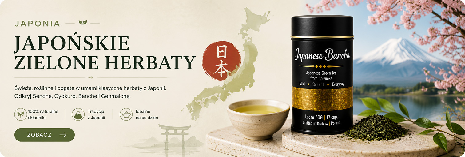 Japońskie zielone herbaty liściaste Leo Tea – Sencha, Gyokuro, Bancha i Genmaicha